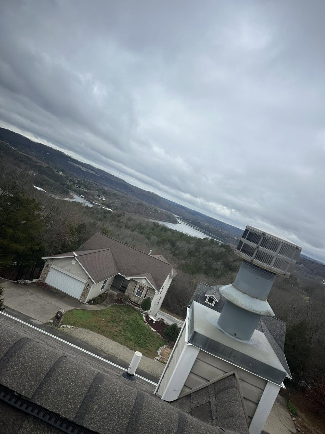 View from a rooftop over Table Rock Lake near Branson, Missouri